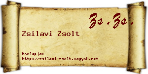 Zsilavi Zsolt névjegykártya